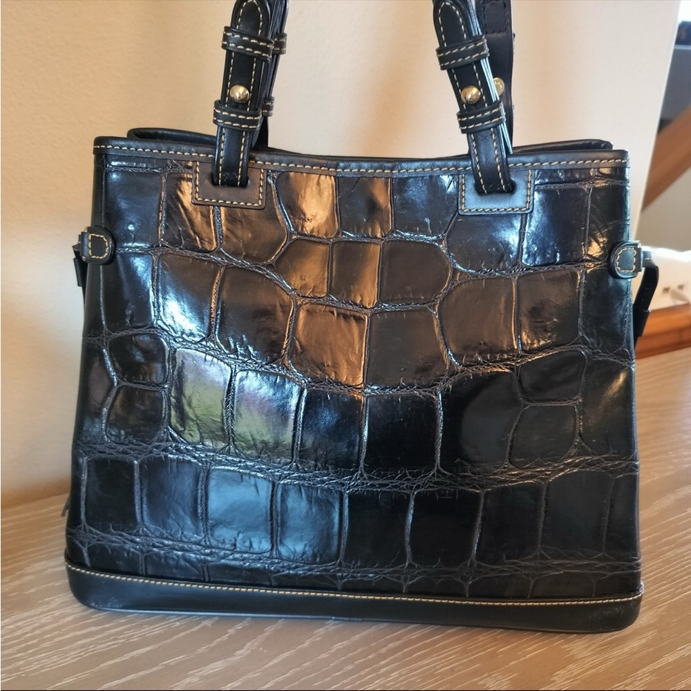 Dooney & Burke Tassel Tote Shoulder Bag - Picture 4 of 12